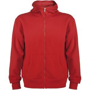 Roly Unisex Adult Montblanc Full Zip Hoodie / Red